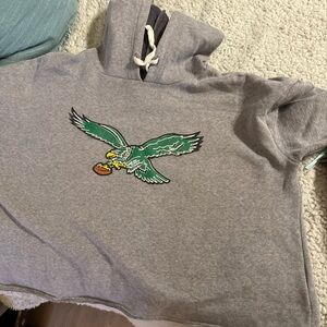 Throwback Philadelphia Eagles cropped women’s hoodie